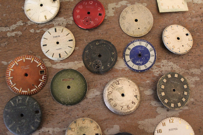An old vintage clock face Mixed Media by Julien - Pixels